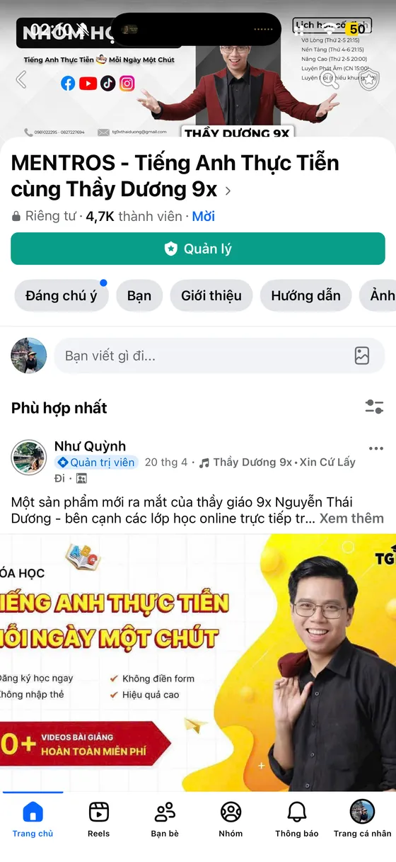 Cộng đồng học viên của Thầy Dương 9x