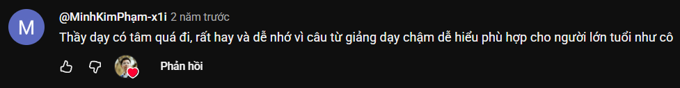 Tin nhắn học viên gửi về cho Thầy Dương