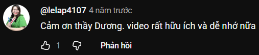 Tin nhắn học viên gửi về cho Thầy Dương